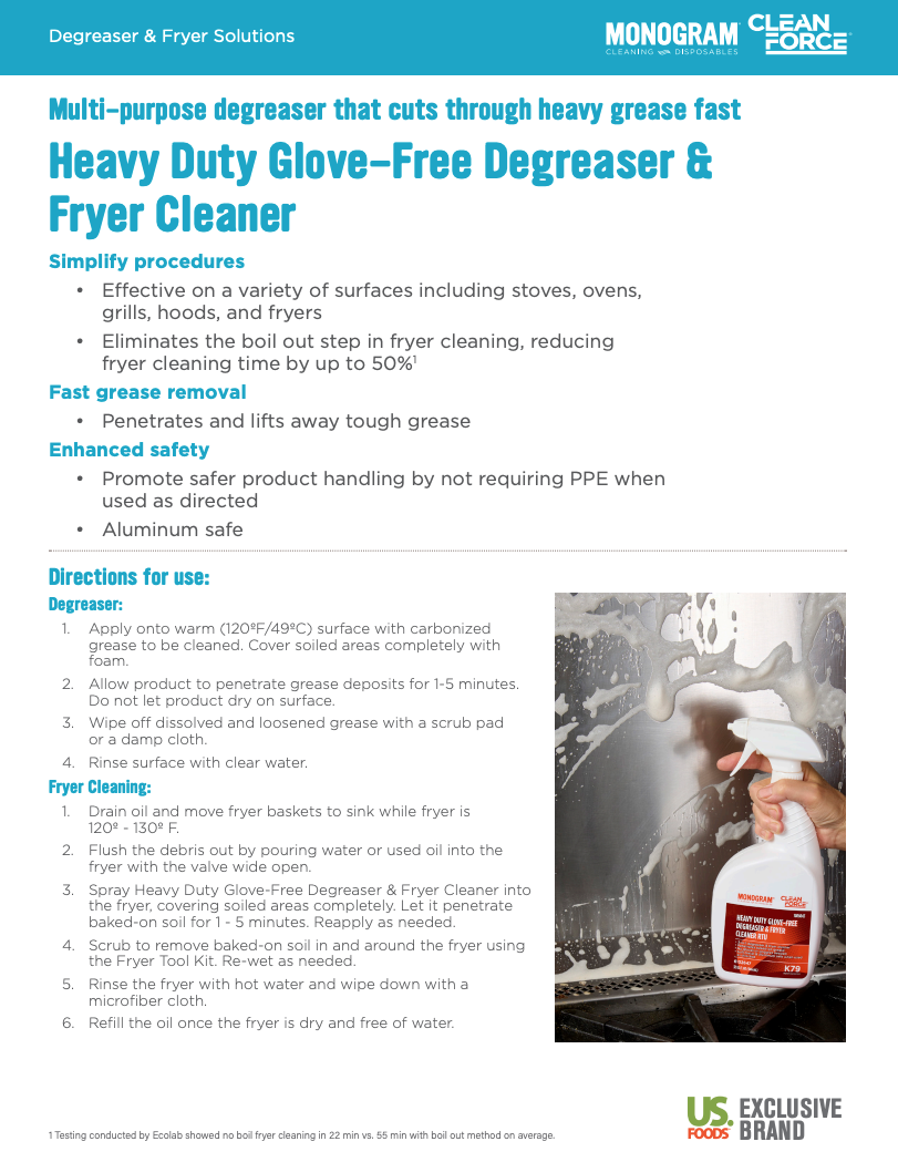 Monogram Clean Force 73 Disinfecting Acid Bathroom Cleaner