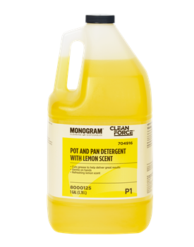 Monogram Clean Force Pot and Pan Detergent with Lemon Scent
