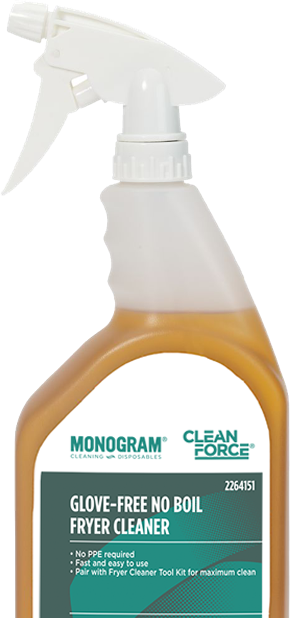 Monogram Clean Force Glove-Free No Boil Fryer Cleaner